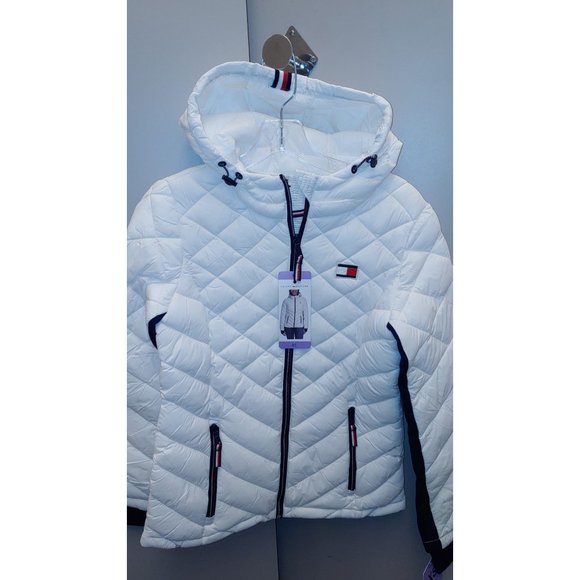 Tommy Hilfiger Womens Packable Jacket--White - Picture 6 of 10